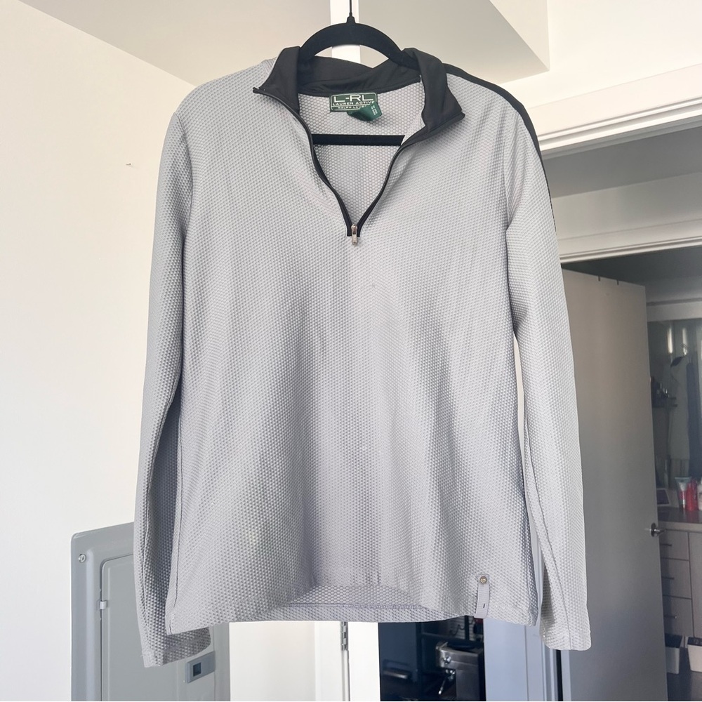 Ralph Lauren Gray and Black Active Pullover